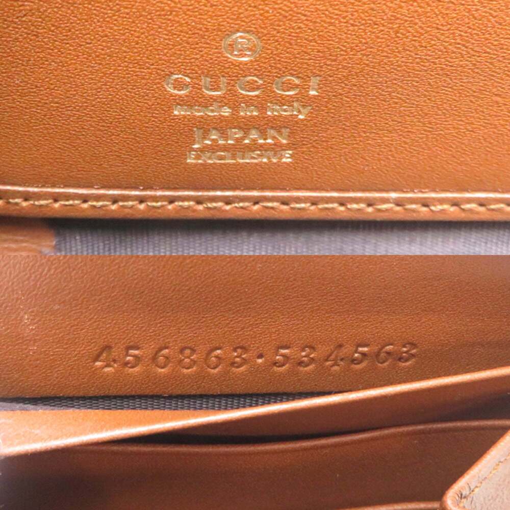 Gucci Women's Zip-Around Long Wallet 456863 GG Supreme Beige - Picture 7 of 9
